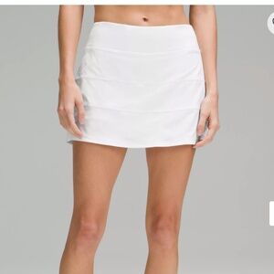 Pace Rival Mid-Rise Skirt Long Size 10 Color: White